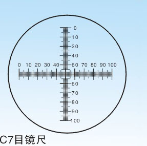 C7型0.1坐标形目镜尺