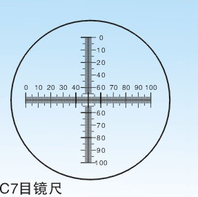 C7型0.1坐标形目镜尺